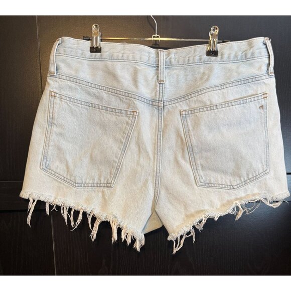 Madewell Women's Relaxed Denim Jean Shorts Size 30 Light Wash High Rise Boho - Picture 2 of 8
